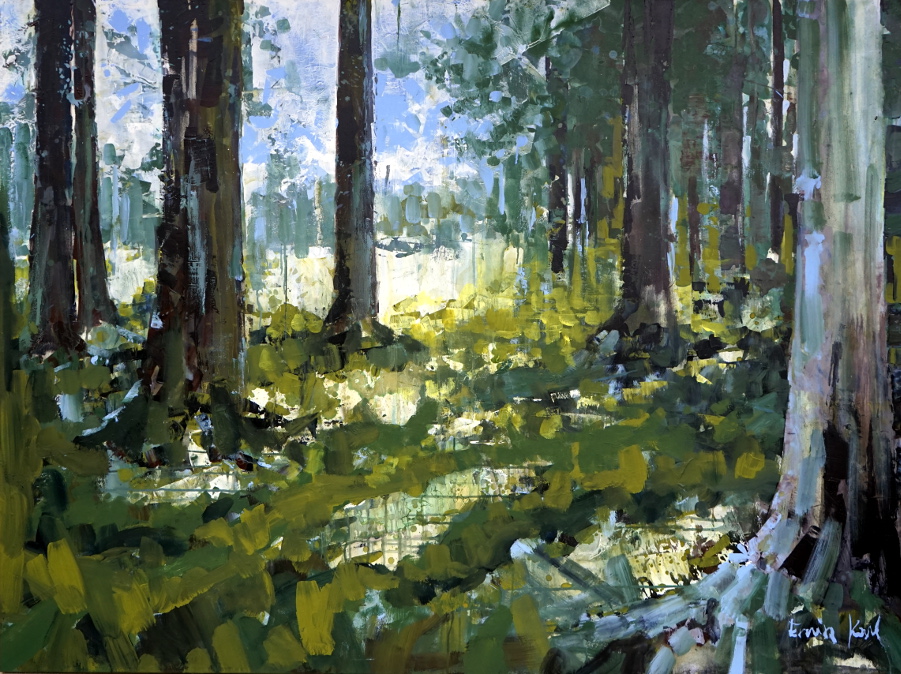 kuchl gasteig wald acryl